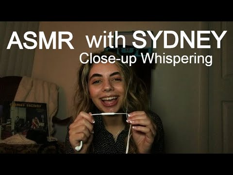 Close Up Whispering on Tiny Mic! My First EVER Video! ASMR ❤️