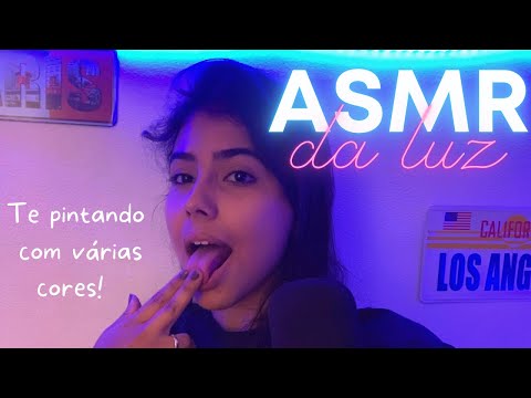 ASMR SPIT PAINTING YOU IN DIFFERENT COLORS!!
