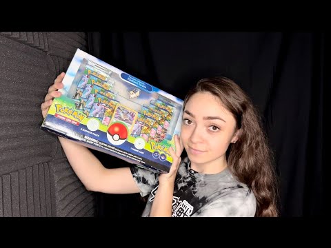 ASMR Pokémon GO Radiant Eevee Premium Collection Unboxing (Whispering, Tapping & Sleep Sounds)