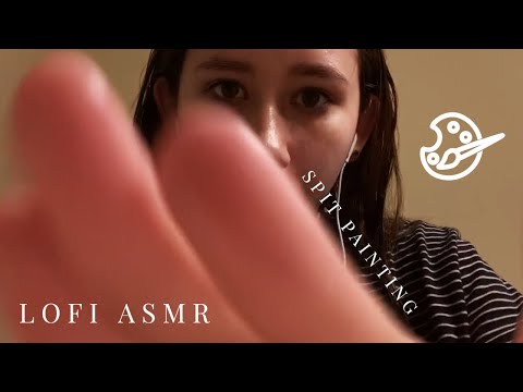 CHAOTIC SPIT PAINTING | ASMR