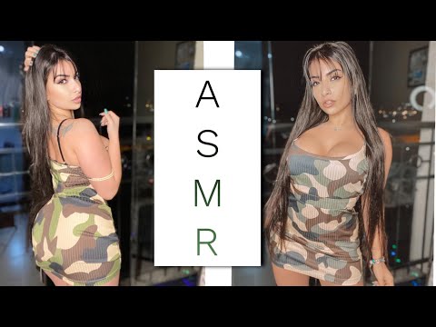 ASMR TRY ON HAUL yoins wonderful clothes tapping sounds
