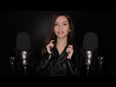 ASMR - Luscious LEATHER Sounds  🖤 (Jacket & Gloves // Rubbing, Tapping)