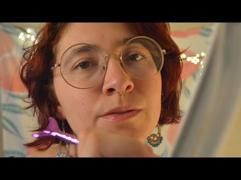 ASMR Friend Draws Your Portrait | up-close personal attention & gentle face touching