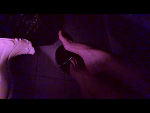 ASMR Nightbath Feet humming water sounds relaxing