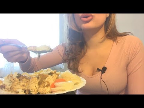 Chicken Curry, Rice & Torshi (ASMR Intense Eating Sounds)