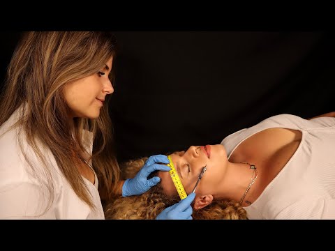 Real Person Detailed Face Exam ASMR | Cranial Nerve Examination, Skin Check & Measuring [Roleplay]