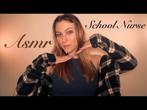 ASMR School Nurse Helps You Get Out of Class ✍🏼🤒