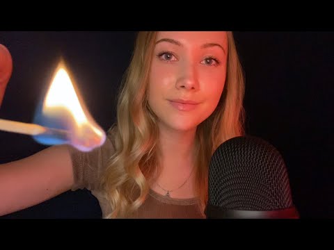 ASMR Match Lighting | Follow The Flame (Whispering)