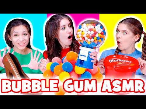 ASMR Bubble Gum VS Chocolate Food Mukbang Eating