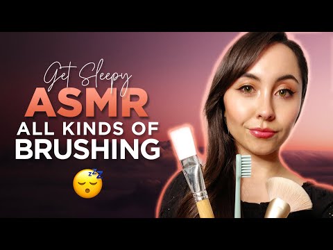 ASMR - All kinds of BRUSHING - face, mic, hair and more!