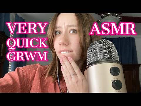 ASMR | fast get ready with me! +whisper ramble