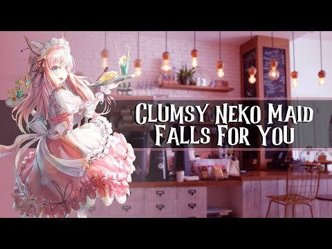Clumsy Neko Maid Falls For You //F4M//