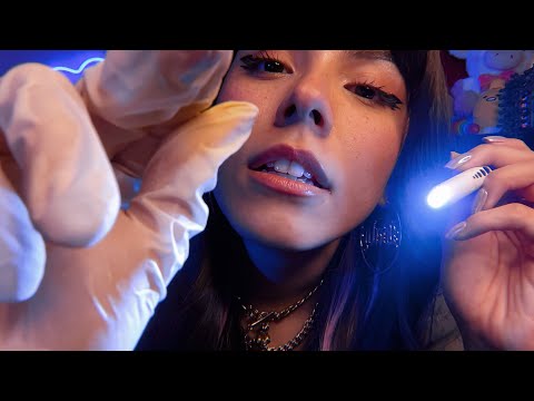 ASMR Face Exam 👩🏻‍⚕️🔍✨ (Up Close Personal Attention)