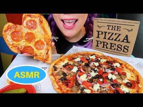 ASMR 🍕🍕Heart-Shaped Pepperoni Pizza | 하트 모양 페퍼로니 피자 리얼사운드  CURIE. ASMR