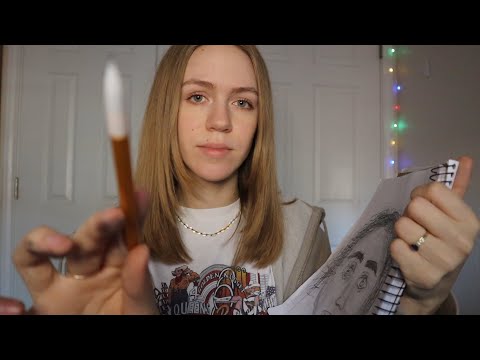 ASMR Tracing Your Face Then Drawing You