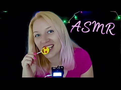 АСМР Ликинг Лоллипоп /Звуки Рта / ASMR Licking lollipop mouth sounds