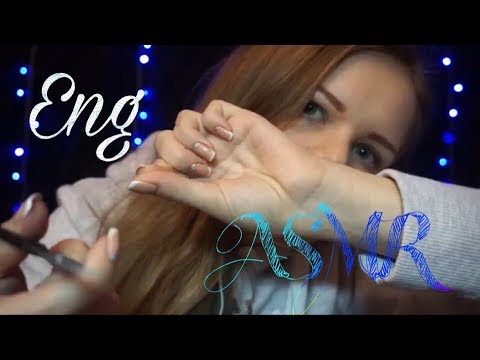 ASMR | Haircut Roleplay | Mouth sounds | Hand movements
