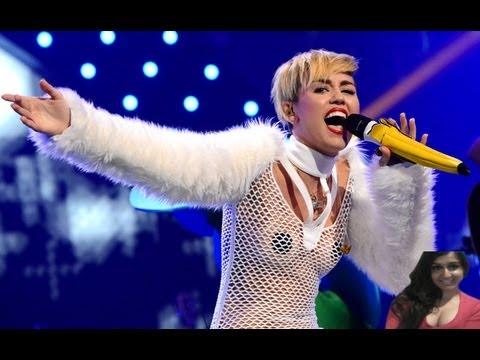 Miley Cyrus performs in see through shirt and pasties at  iHeartRadio Festival - my review