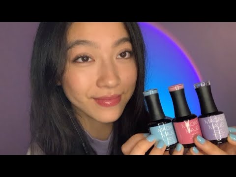 ASMR Doing Your Nails, Personal Attention, Mouth Sounds, and Visual Triggers 💅🏼 긴장을 풀고 잠들다 | 放鬆入睡
