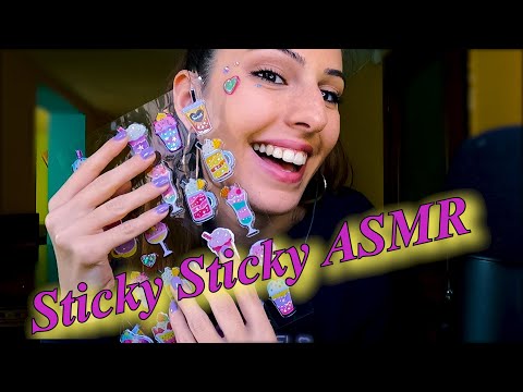 ASMR | Looking Cute with STICKERS 💟P.Attention, sticky triggers, crinkles | Asmr In Bulgarian