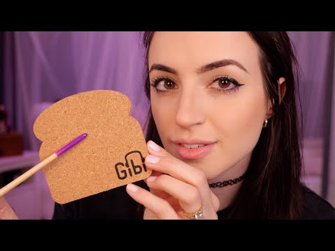 Gibi ASMR Toaster Coaster Cork Tapping, Tracing, Scratching & Unboxing