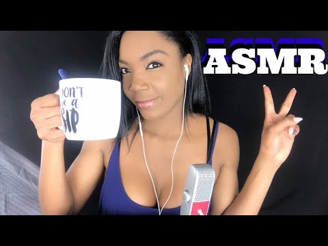 ASMR Whispering| Whisper Ramble | Drinking and Gulping Sounds