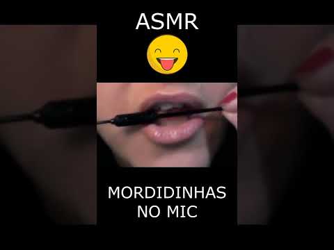 asmr mordidinhas no mic (mic nibbling) #shorts  #asmr #sonsdeboca