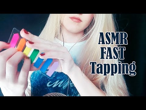 ASMR EXTREME FAST Tapping & Plastic Bottle, Book, Candle, Bookmarks, Perfume Bottle (No Talking)