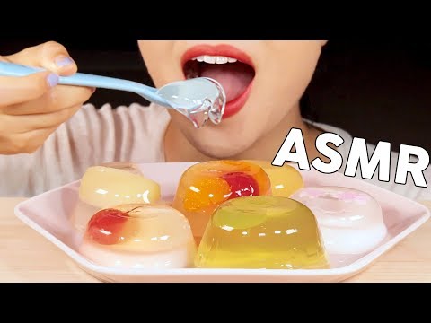 ASMR Fruit&CherryBlossom JELLY 과일젤리, 벚꽃젤리🌸 먹방 | MINEE EATS
