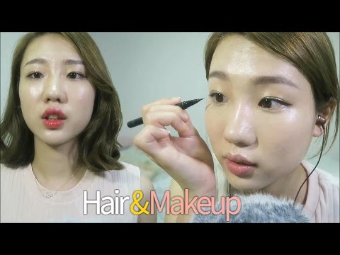 [Eng Sub][한국어 ASMR] Soy's daily hair & makeup, whispering all the way, 소이의 데일리 헤어&메이크업