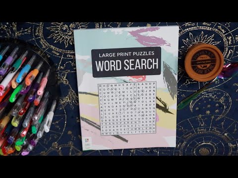 CHOCOLATE ICE CREAM EATING SOUNDS ASMR WORD SEARCH SEARCHING FABRIC WORDS