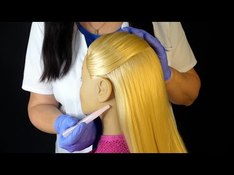 ASMR Perfectionist Scalp Check & Rhinestone Removal | New Mannequin (Whispered)