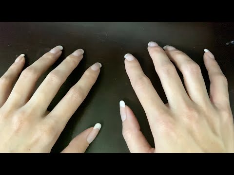 ASMR Steady Tapping Wood Table with Long Nails