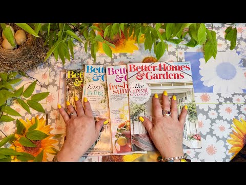 ASMR Crinkly page turning! (No talking) Better Homes & Gardens! June 2018, 2019, 2020, 2021