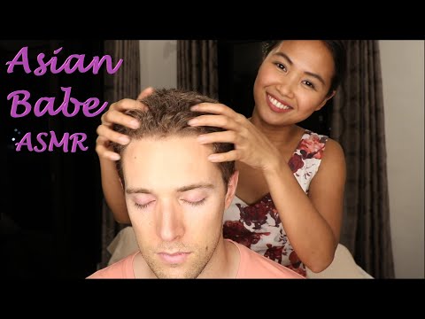 Asian Babe ASMR | Hypnotic Head Scratch and Hair Play (Rubbing with Nails and Fingers)