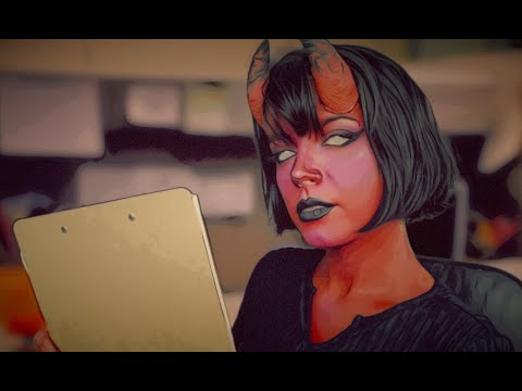 ASMR | You Get A SECOND Interview From The High-Strung Demonette Secretary (Lots of Typing/Writing)