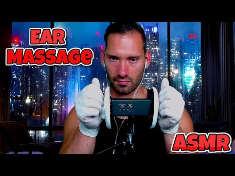 ASMR - Latex Gloves With Baby Oil (EAR MASSAGE)