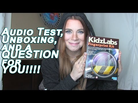 Audio Test with Unboxing (Spoken with ASMR Sounds)