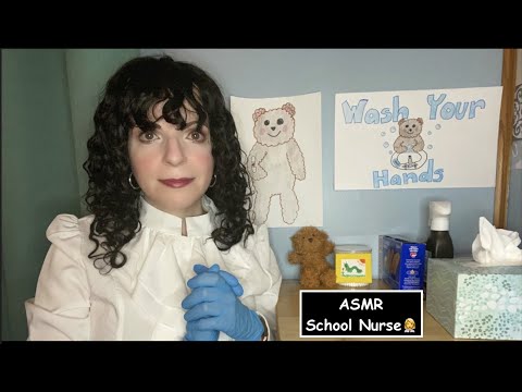ASMR Roleplay School Nurse 👩‍⚕️ (Face Touching, Typing, Light Triggers)