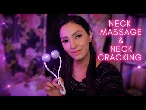 ASMR Head Massage and Neck Cracking | Hair Play, Neck Cracking for Sleep |Soft Spoken Roleplay