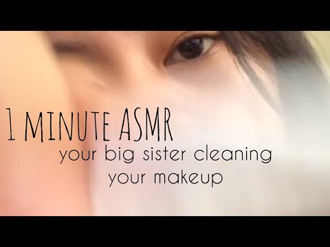 ASMR by AV ASMR • Your big sister cleaning your make up (Paid Promote)