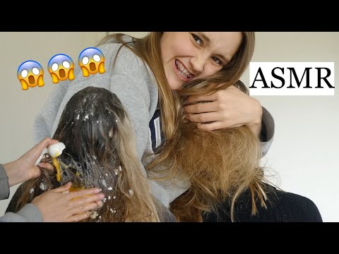 "ASMR" We had an EGGcident 😳 SISTER RUINING MY HAIR PT. 3! Fast/Aggressive Hair Play & Hair Brushing