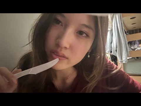 ASMR Eating you 🤤🤤 Layered cutting crinkle sounds and mouth sounds 💆‍♂️💆‍♀️❤️