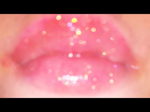 ASMR lip gloss application And kissing sounds