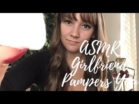 [ASMR] Girlfriend Pampers You (Face Massage, Shoulder Massage, Skin Treatment, Lotion Sounds)
