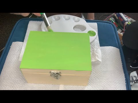 Painting a Wooden Box ASMR