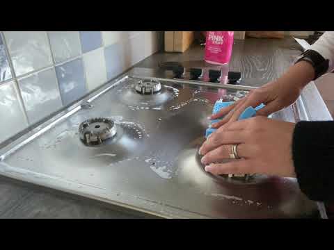 ASMR Cleaning - No Talking Cleaning and Polishing Dirty Cooker Top