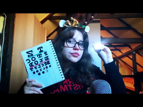 ASMR | Rudolph the Red-Nosed Reindeer Does Your Fast Eye Exam 👁️💤