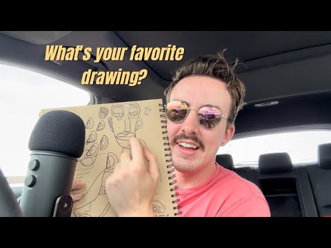 sketch journal show and tell - ASMR Soft Whispers