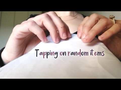 ASMR fast tapping on random items #crinklesounds #tapping